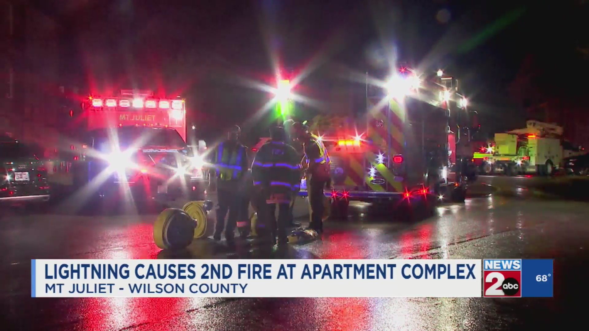 Lightning causes second fire at apartment complex – WKRN News 2