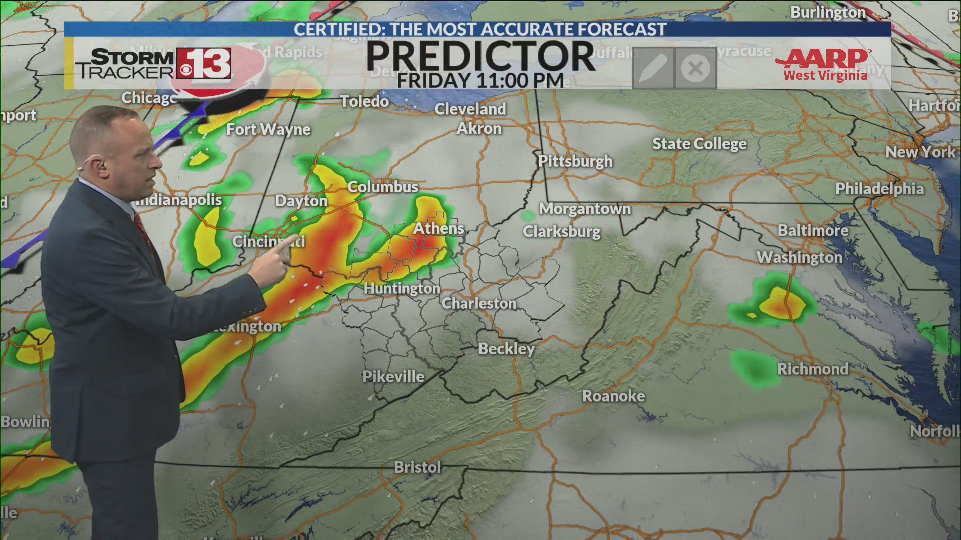 Spotty showers today, severe storms Friday – WOWK 13 News