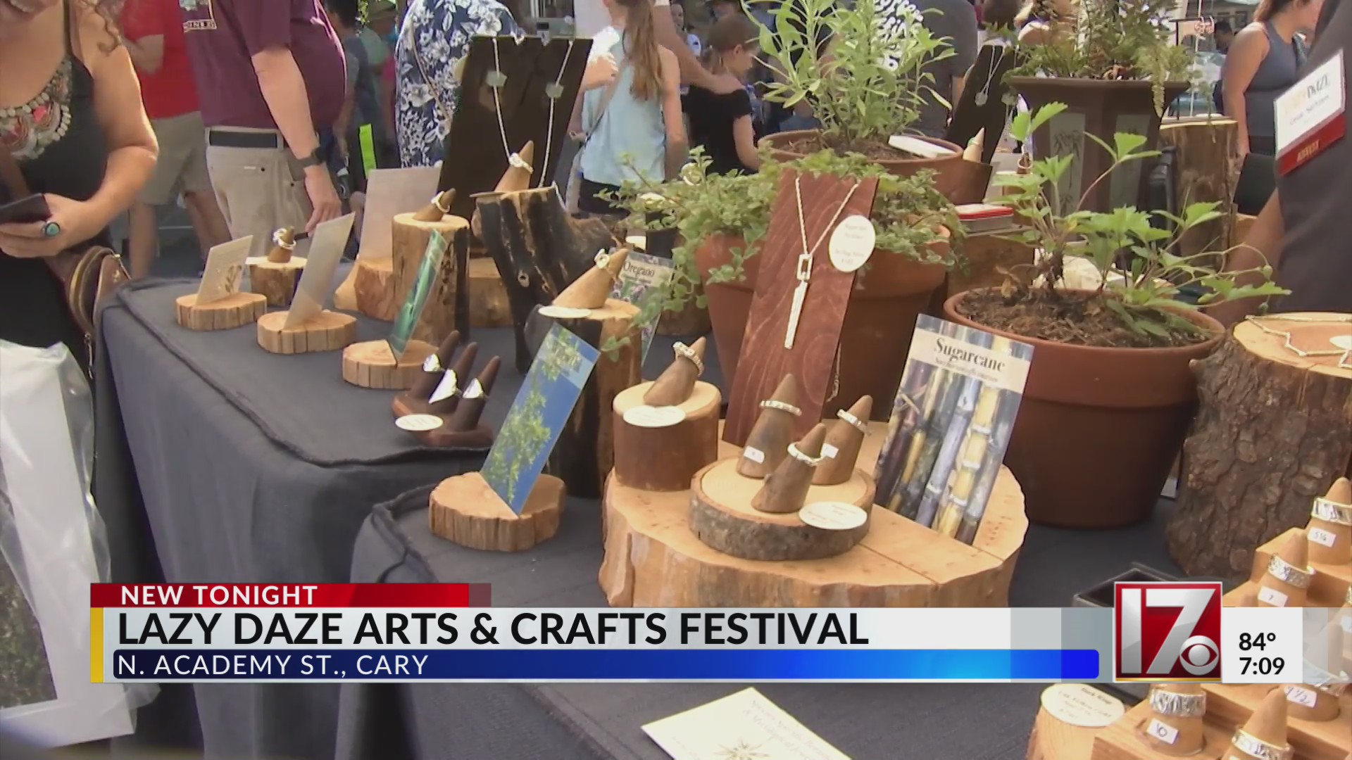 Nice weather in Cary at 48th annual Lazy Daze Arts and Crafts Festival ...
