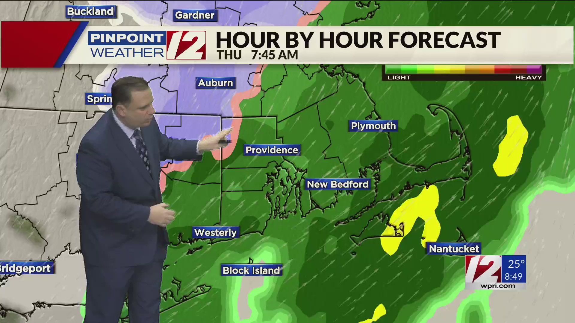 WPRI 12 Weather Forecast for 12/4/24: Dry Today; Rain and Some Snow ...