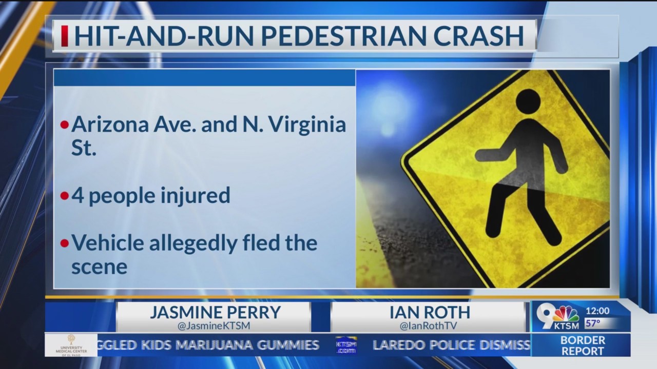 4 hurt after hit-and-run pedestrian crash in Central El Paso – KTSM 9 News