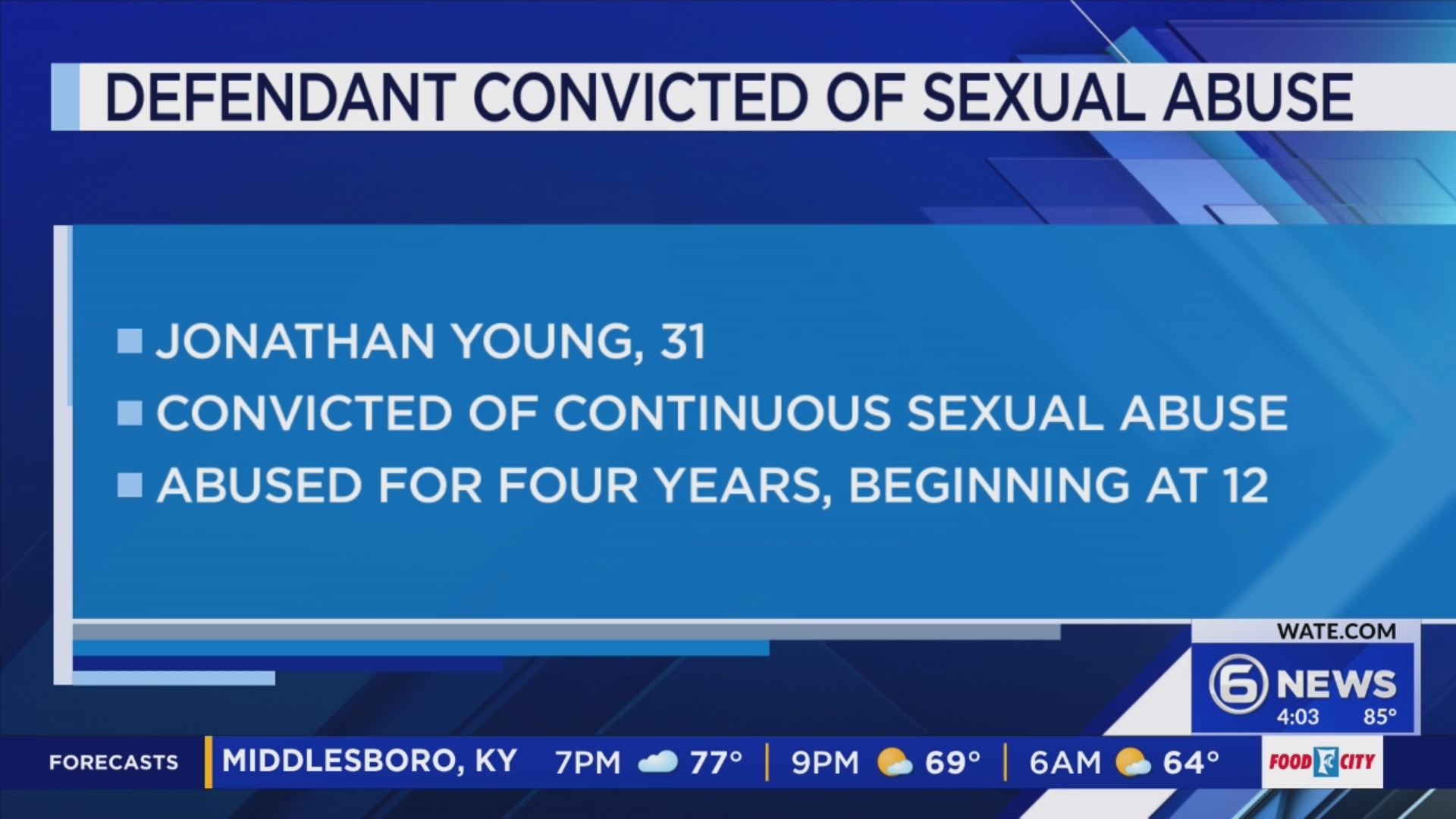 Knoxville man convicted of sexually abusing child – WATE 6 On Your Side