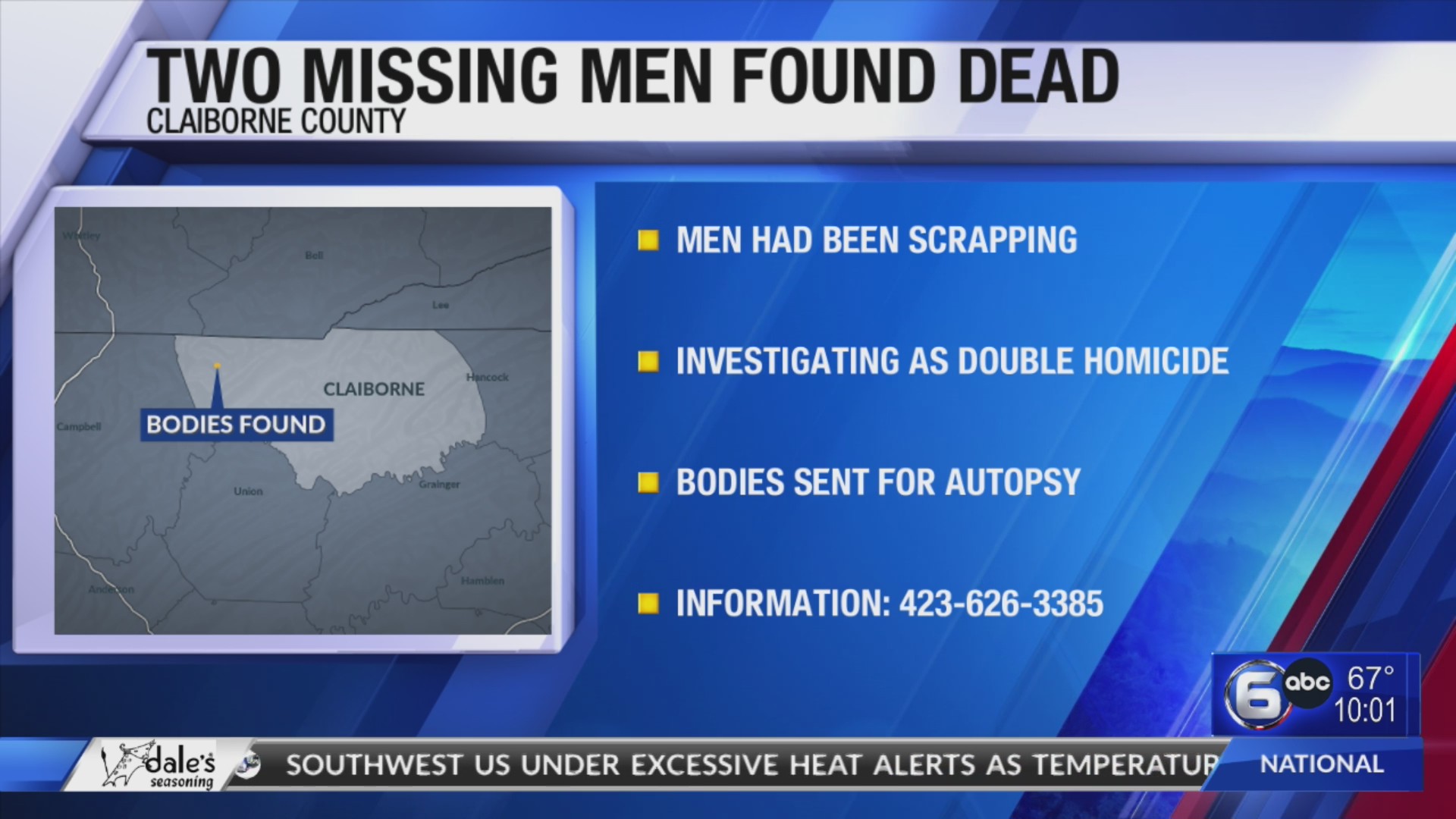 Two Missing Men Found Dead – WATE 6 On Your Side
