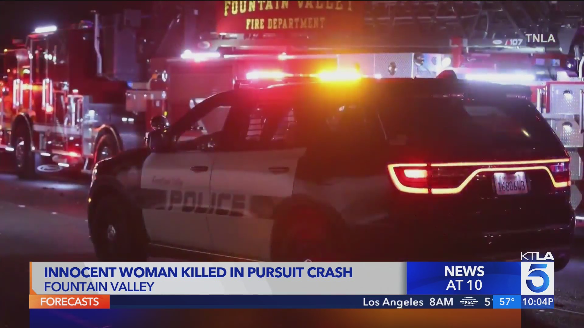 Innocent woman killed in pursuit crash in Orange County – KTLA