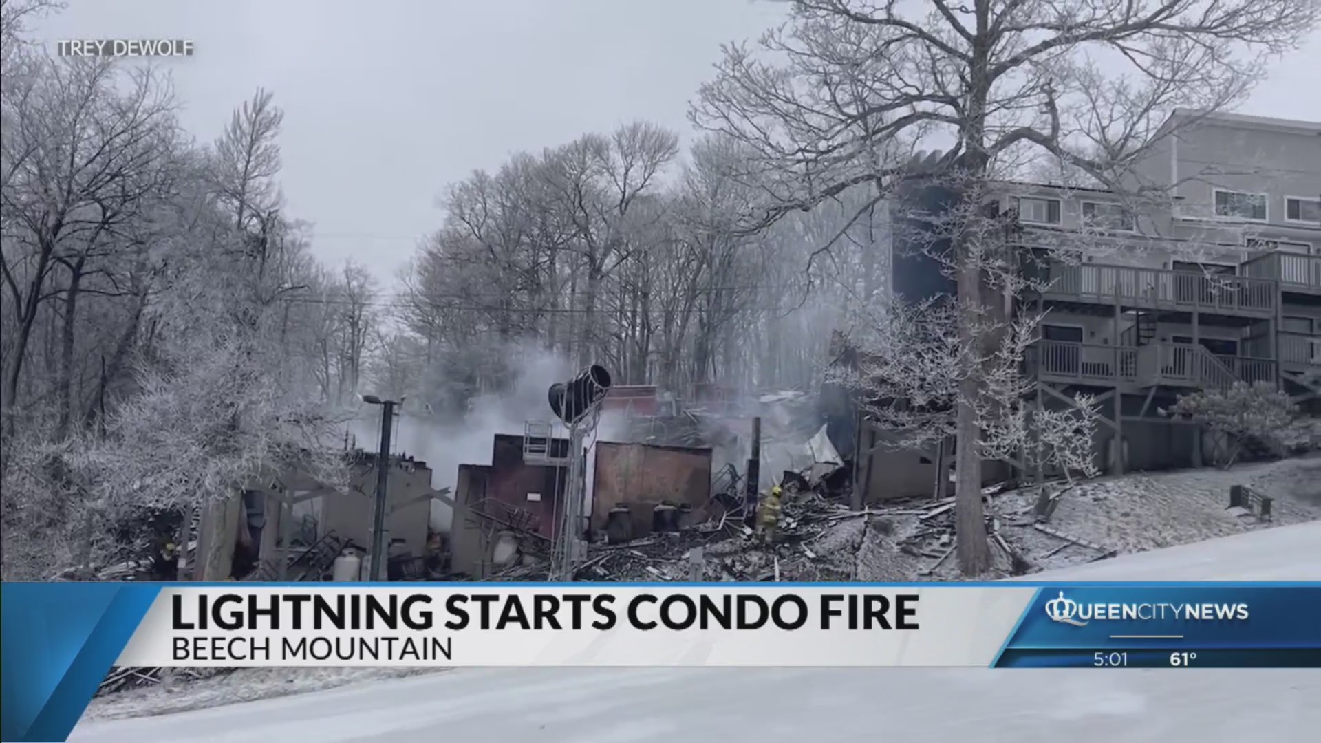 Man relives the morning a fire broke out at Beech Mountain condos ...