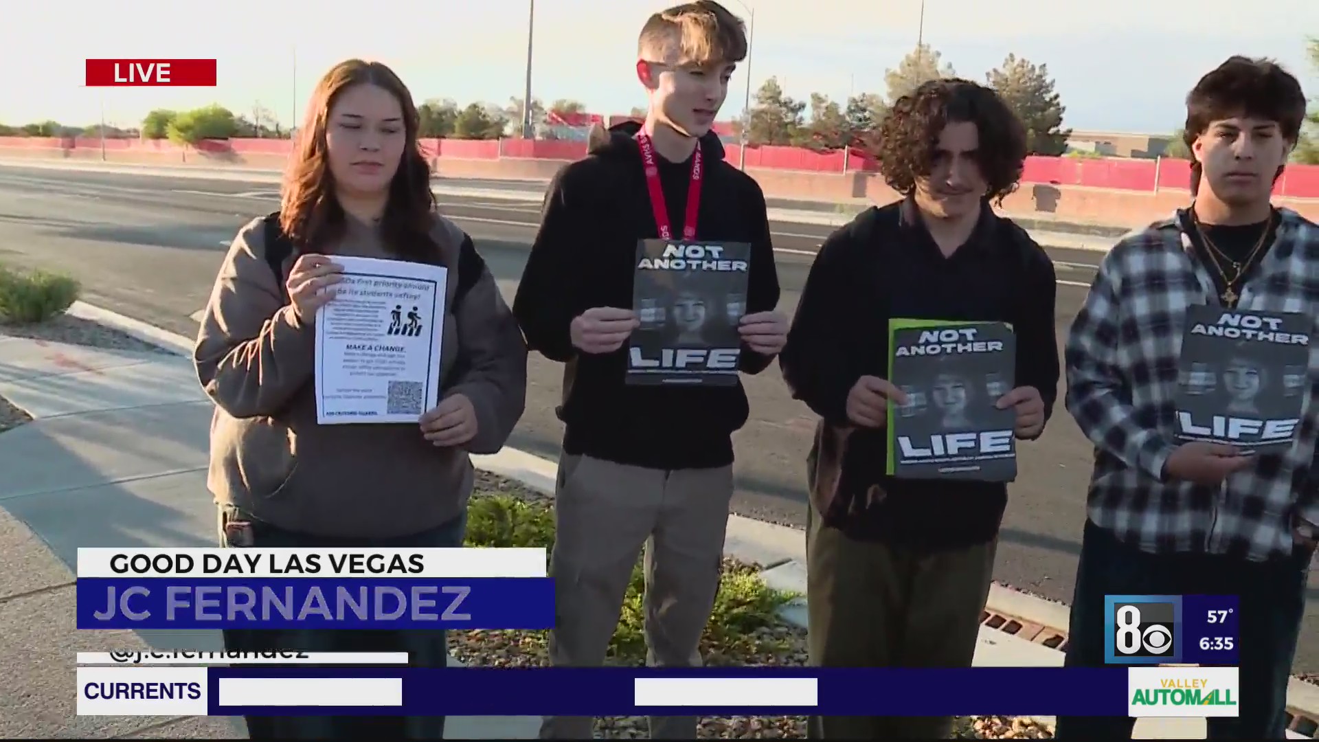 Classmates want safer crosswalk where Las Vegas teen was killed – KLAS