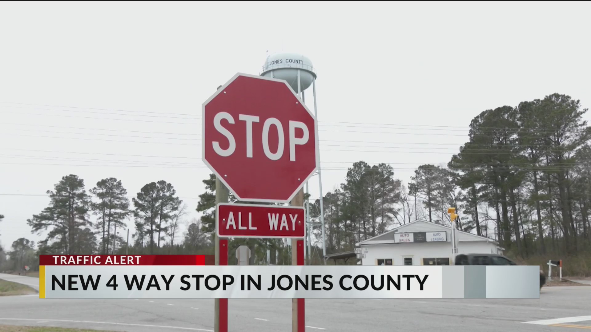 Jones County intersection changes to four-way stop – WNCT