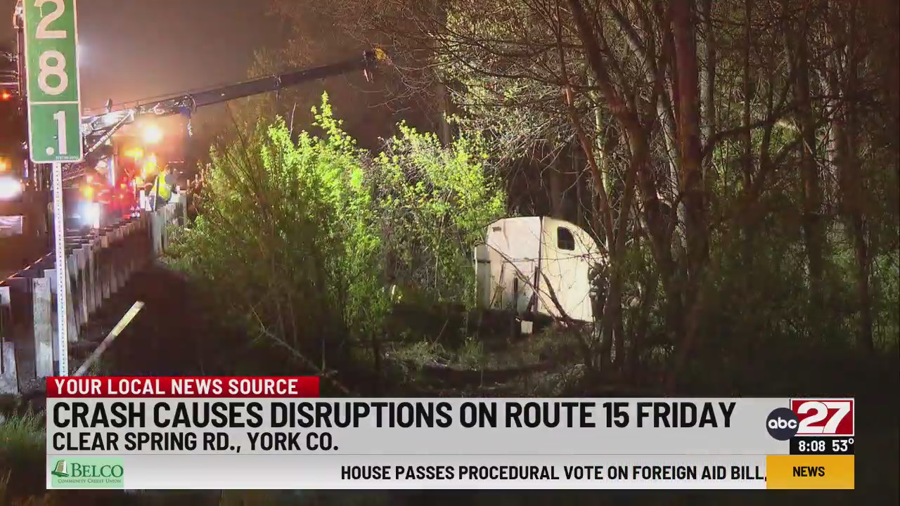 Road reopens following tractor-trailer crash in York County – 28/22 News