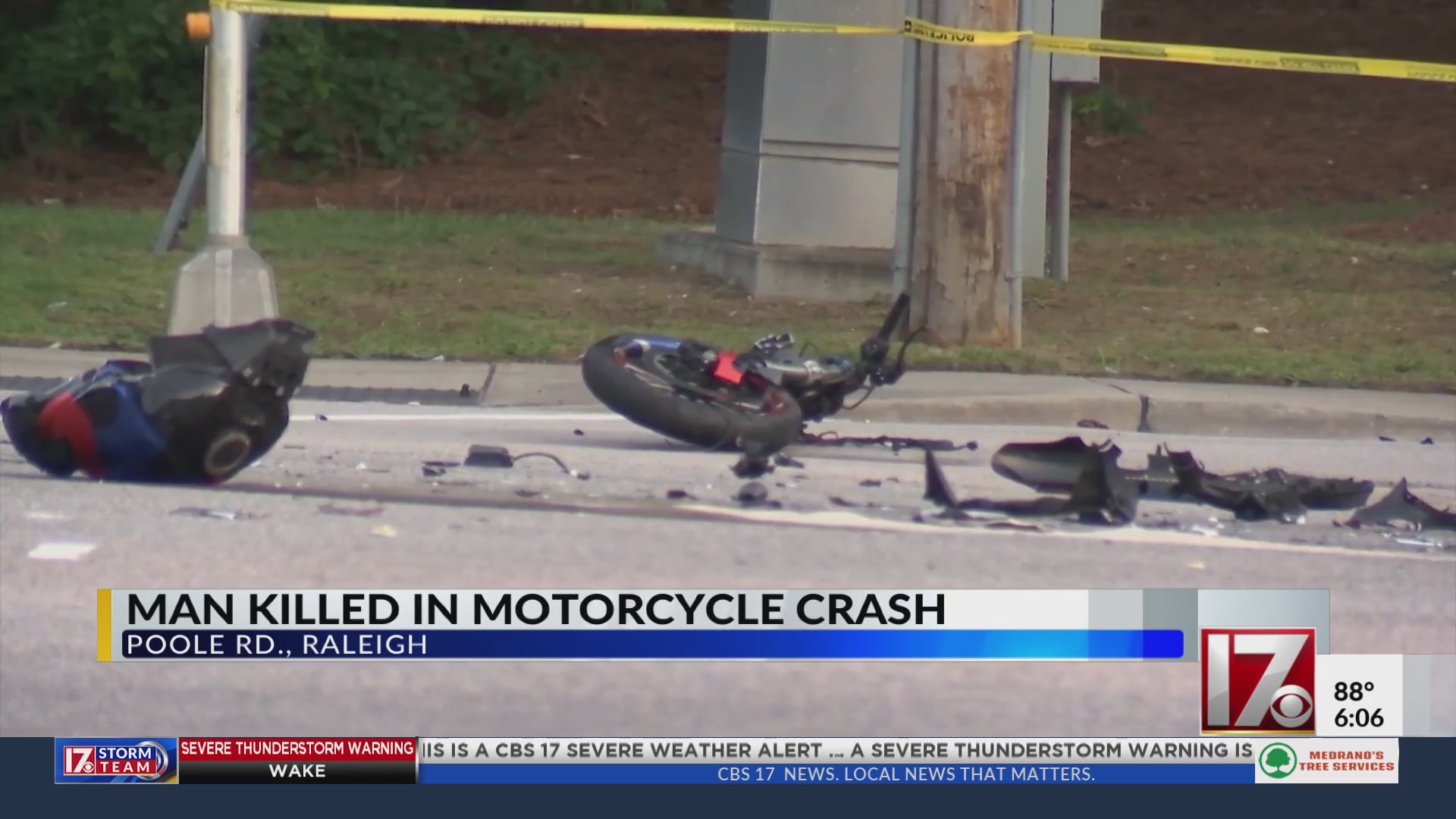 Man dies in Raleigh motorcycle crash with truck – CBS17.com