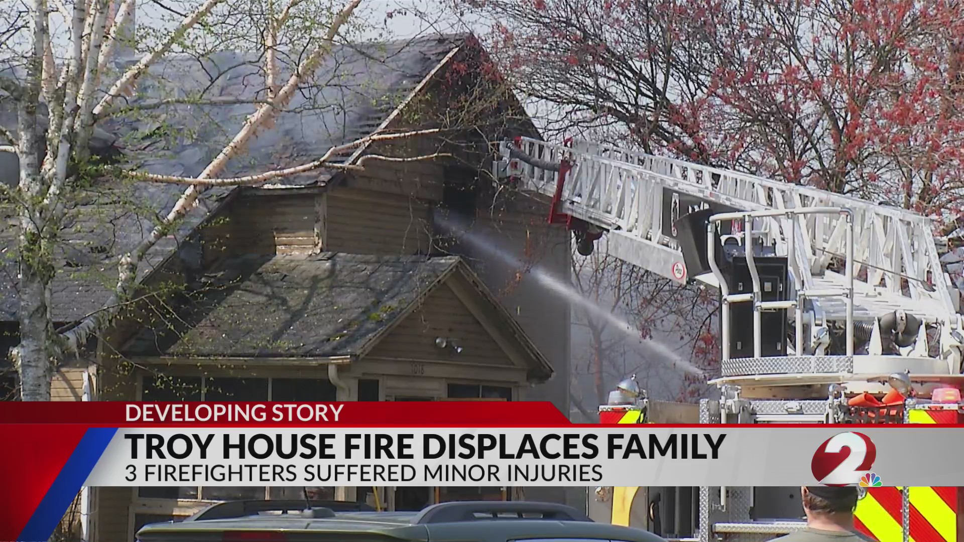 Troy family displaced after fire destroys their house; 3 firefighters ...