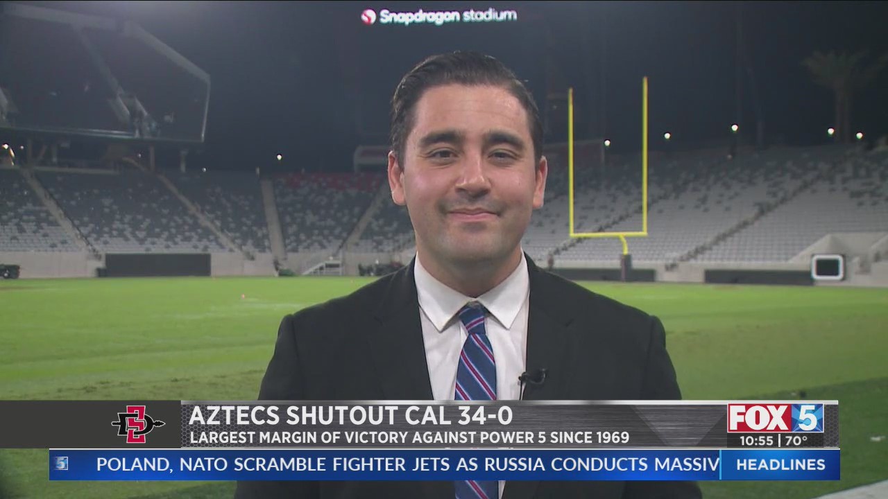 Aztecs Shutout Cal 34-0 – FOX 5 San Diego & KUSI News