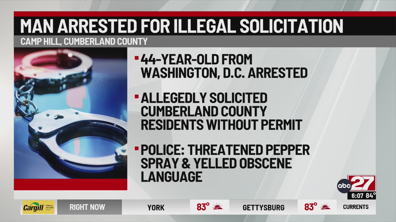 Police Man solicits Cumberland County residents without permit