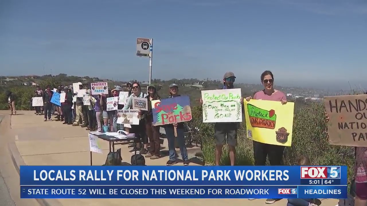San Diego rally supports recently fired National Park Rangers – FOX 5 ...