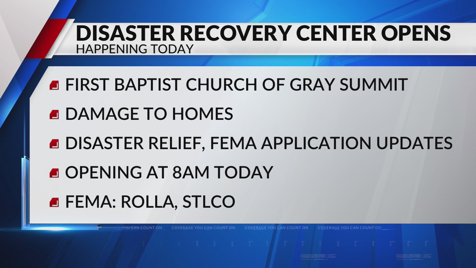 Disaster recovery center opens in Franklin County – FOX 2