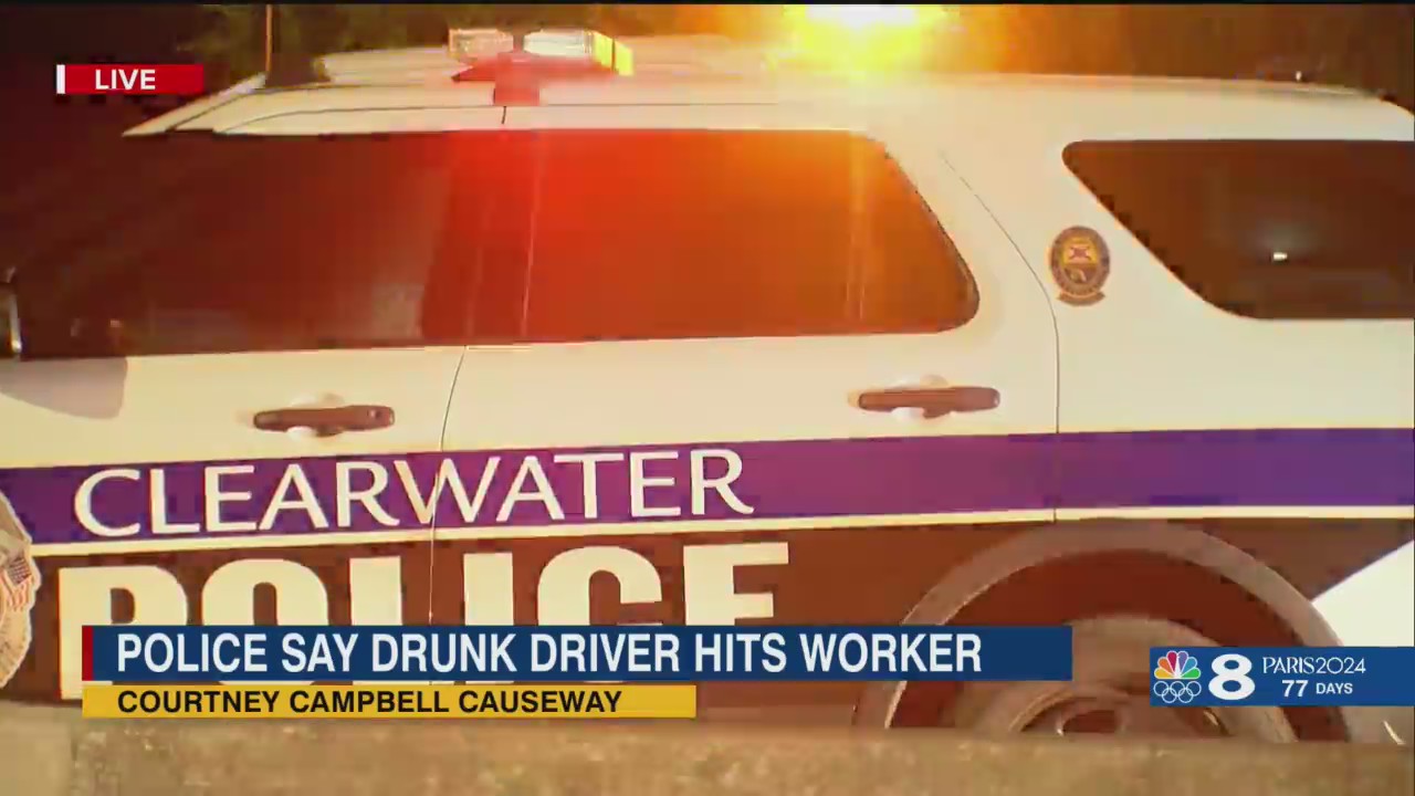 Police say drunk driver hits worker; reminds public of move over law – WFLA