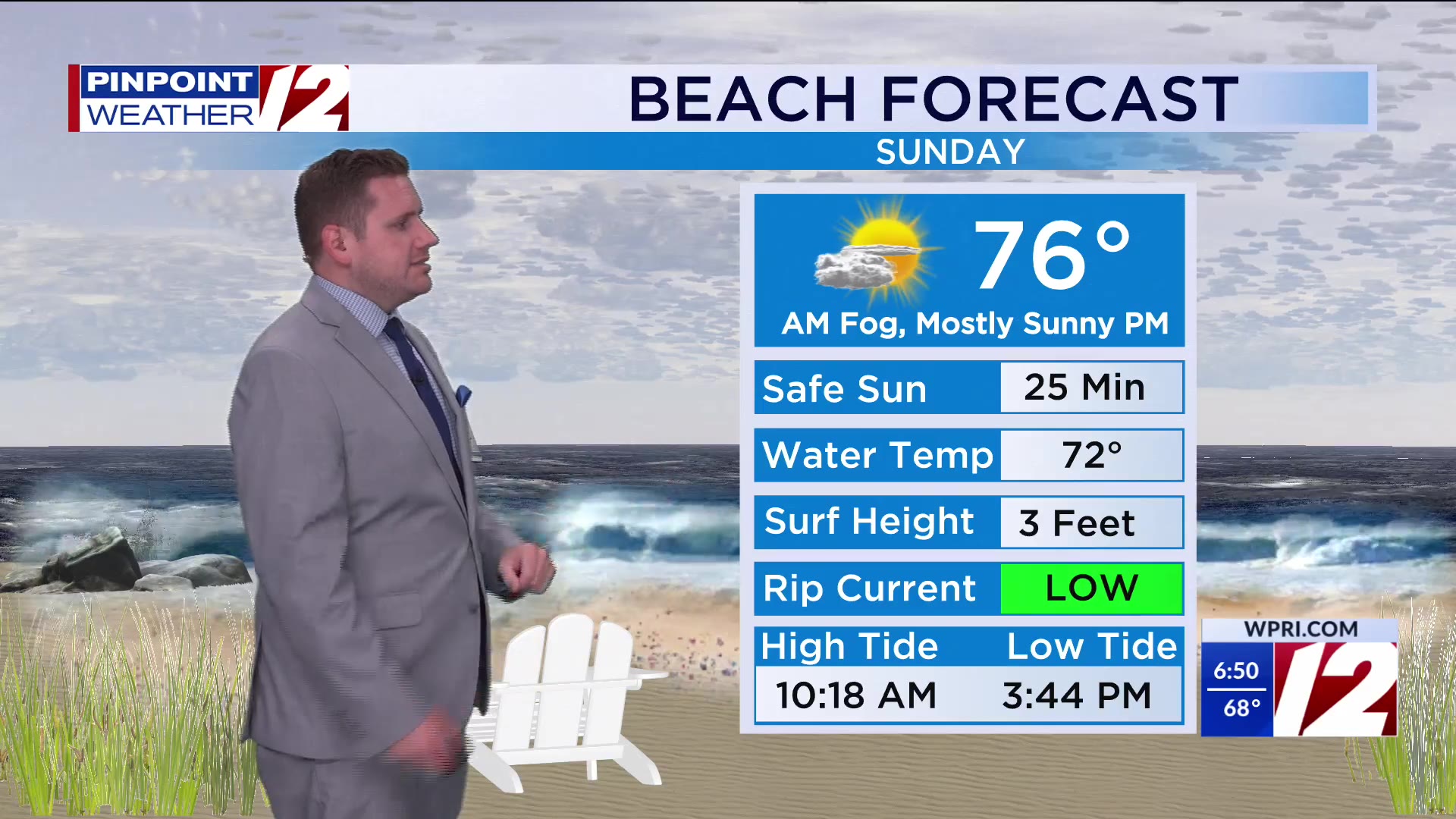 WPRI 12 Weather Forecast 7/13/25: Clouds to Sun Today; Heat Builds In ...