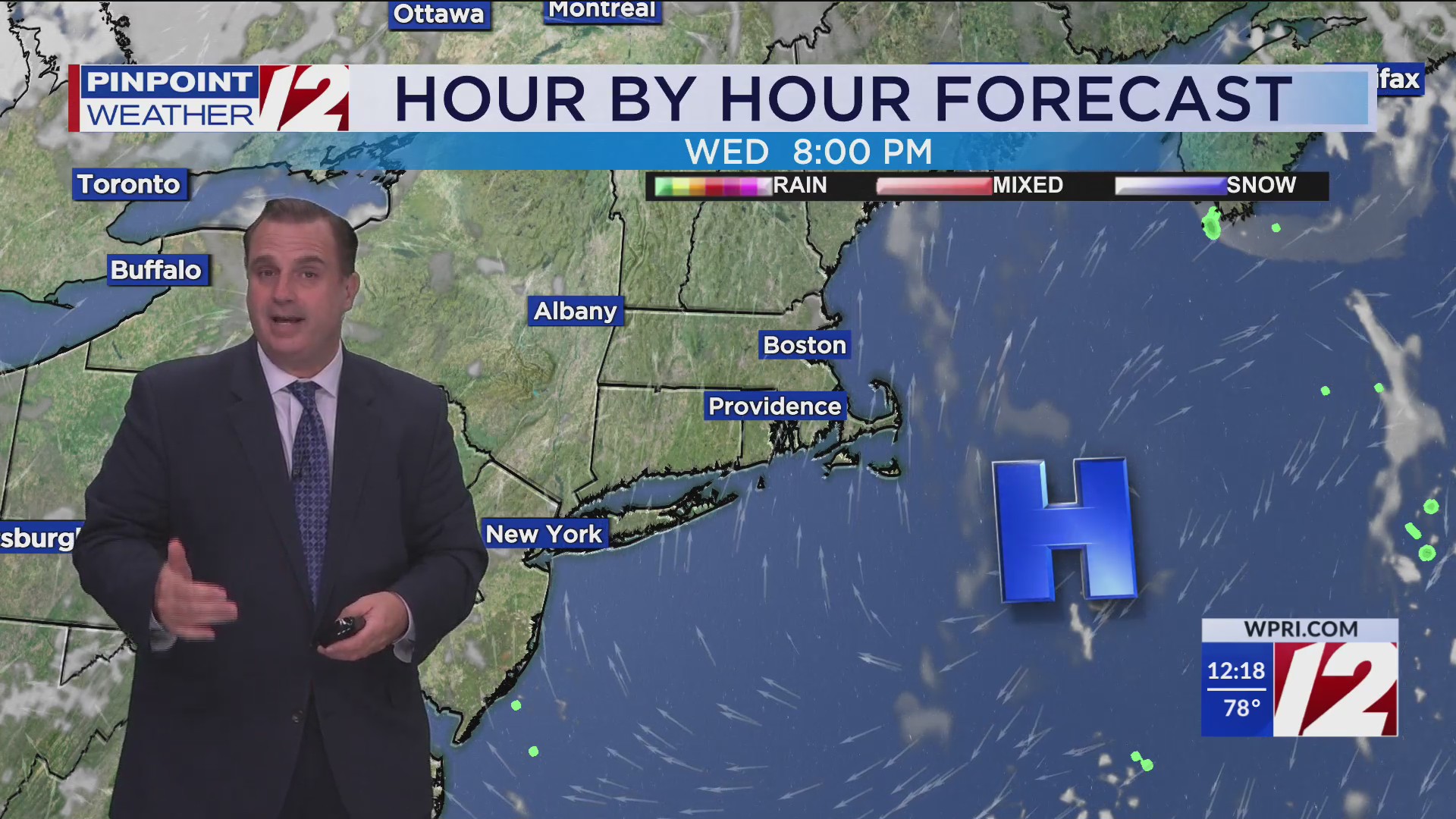 WPRI 12 Weather Forecast for 7/21/25: Nice this afternoon; warmer and ...