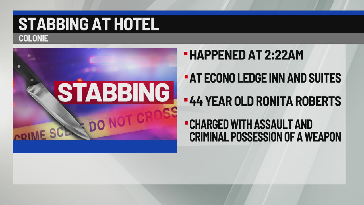 Albany woman arrested after stabbing at Colonie hotel – NEWS10 ABC