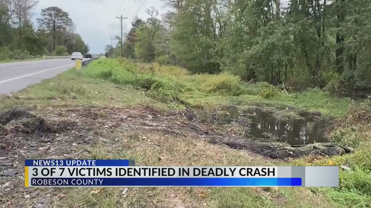 Authorities identify 3 people after 7 killed in Robeson County crash – WBTW
