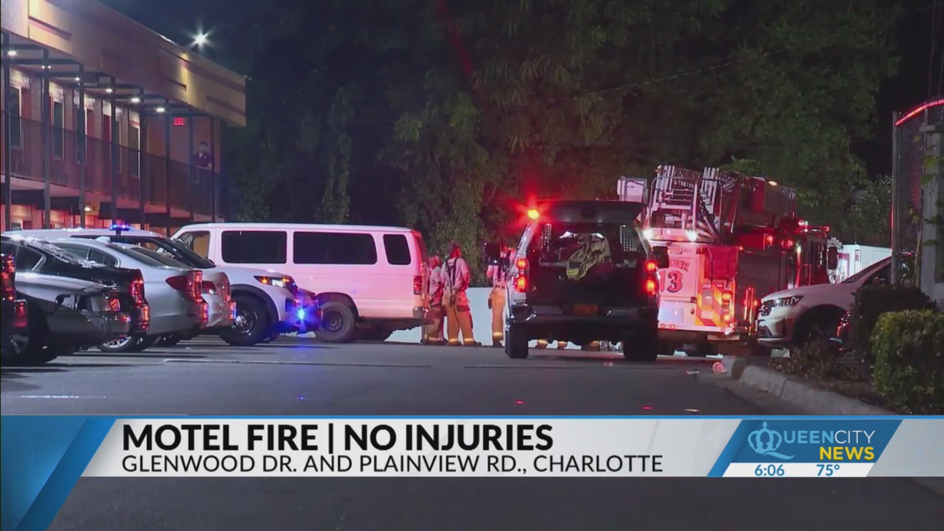 No injuries reported in NW Charlotte motel fire – Queen City News