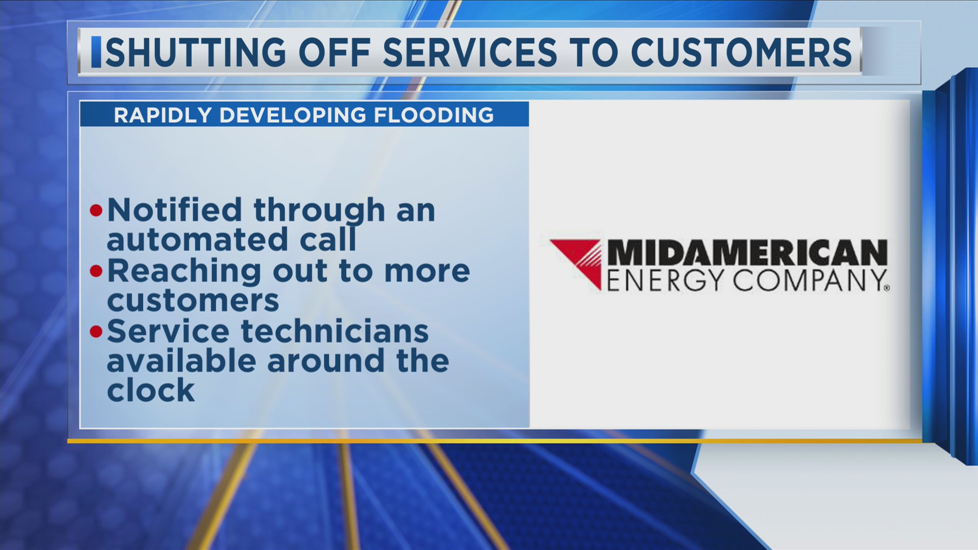 MidAmerican Energy shutting off Services