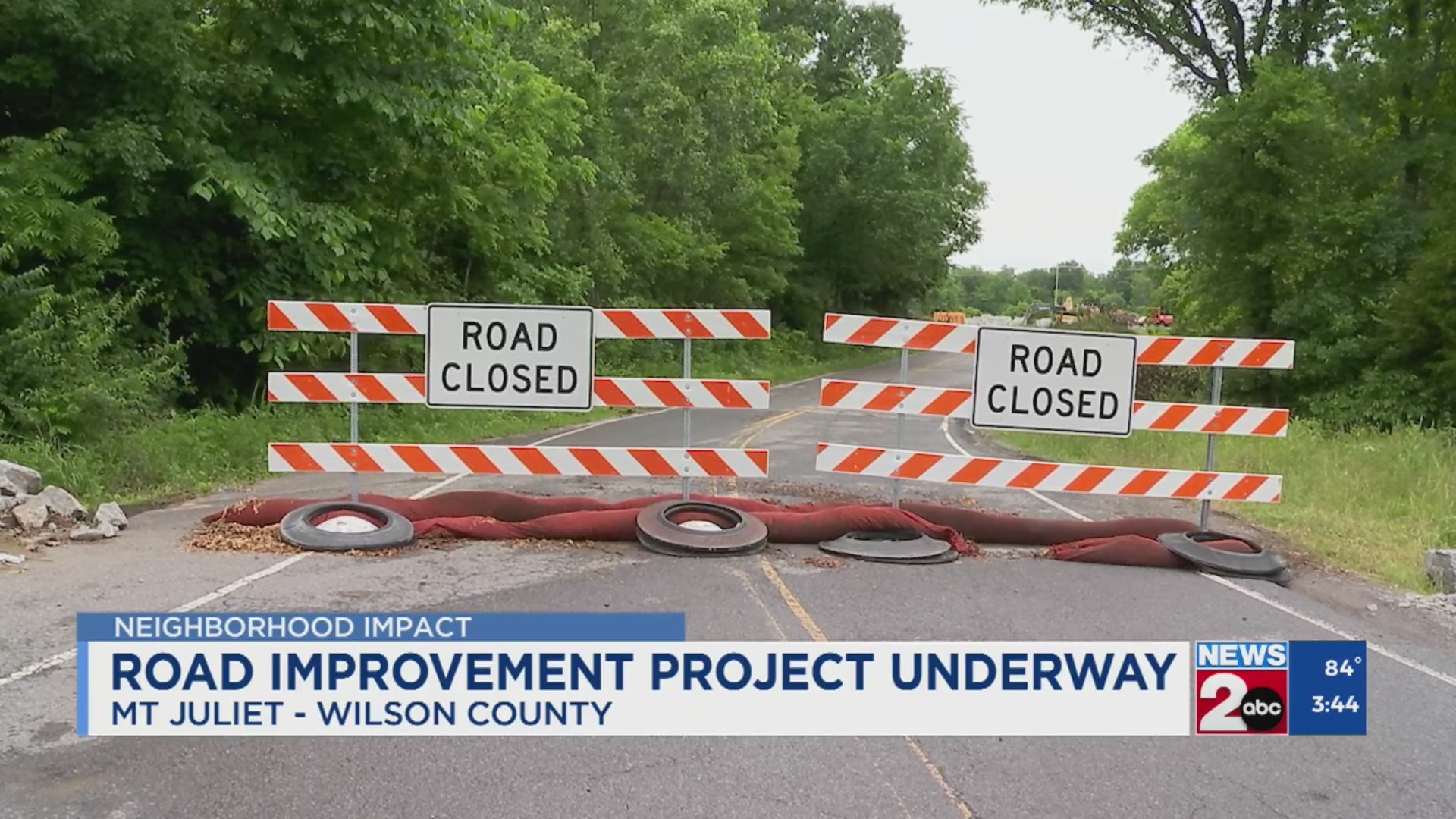 Road improvement project underway in Mt. Juliet – WKRN News 2