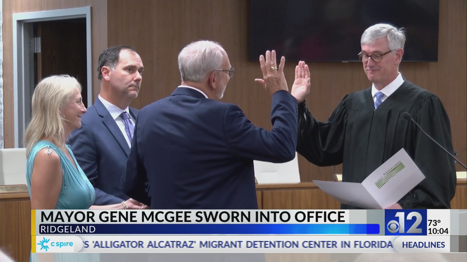 Ridgeland Mayor Gene McGee sworn in for another term – WJTV
