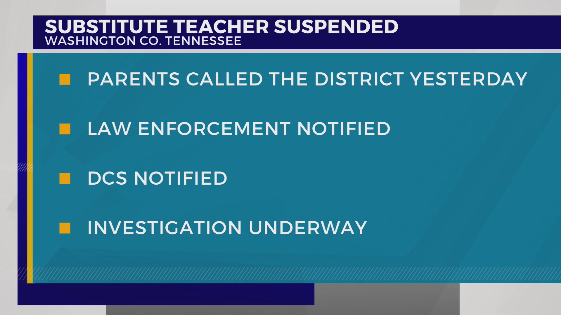 Substitute teacher suspended after alleged incident at Jonesborough ...