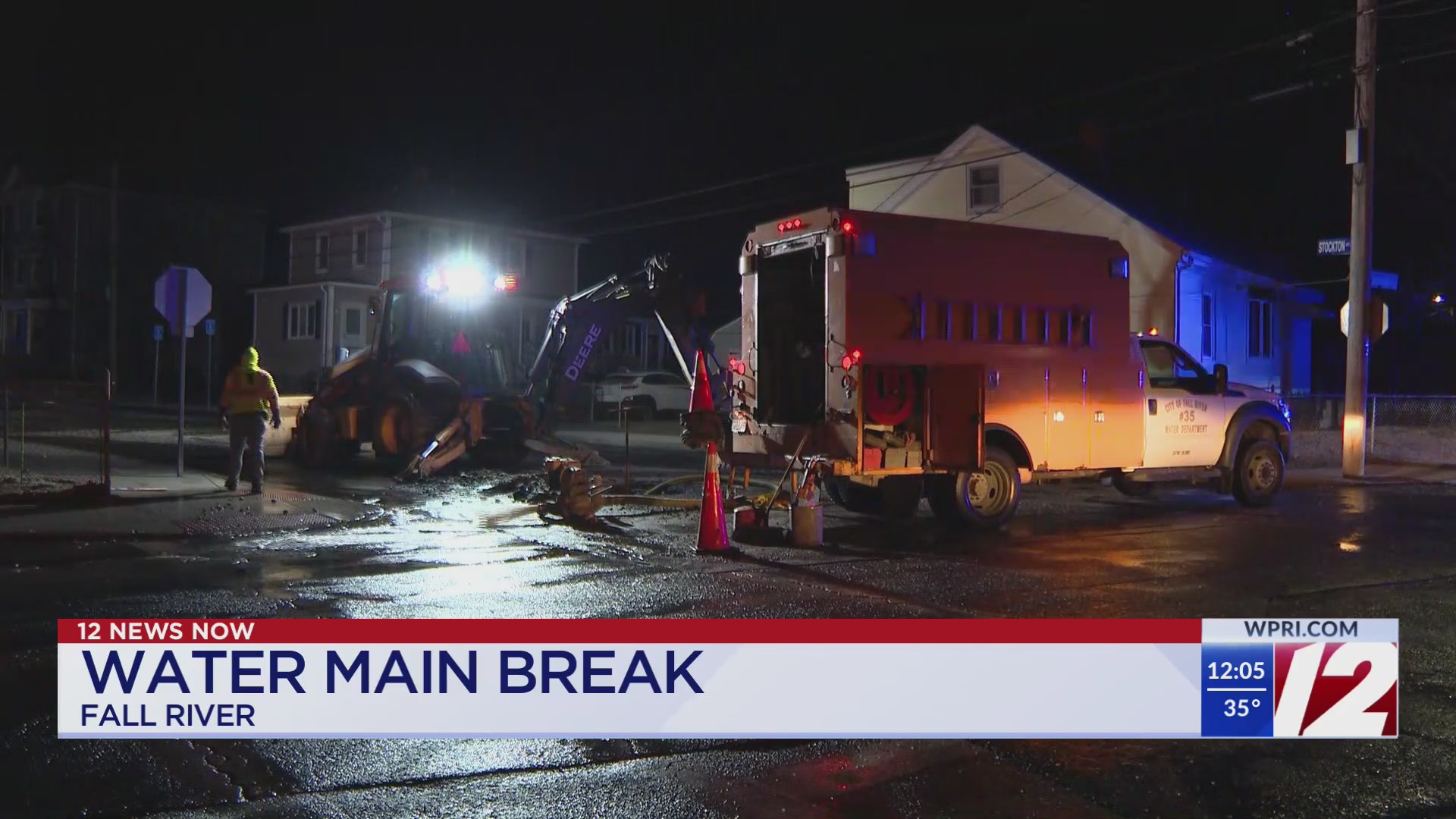 Crews respond to water main break in Fall River – WPRI.com