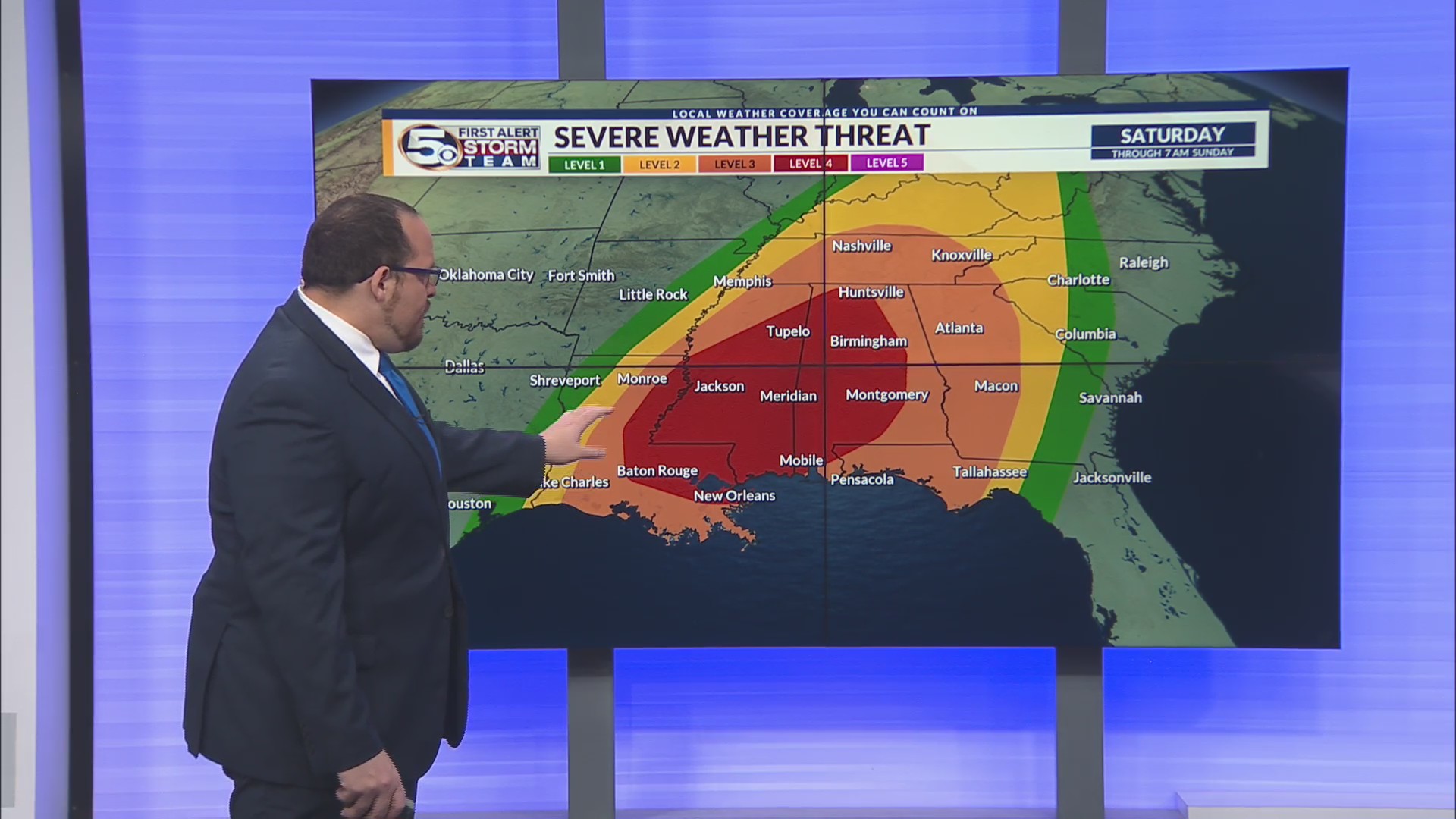 Saturday Severe Weather Threat – WKRG News 5