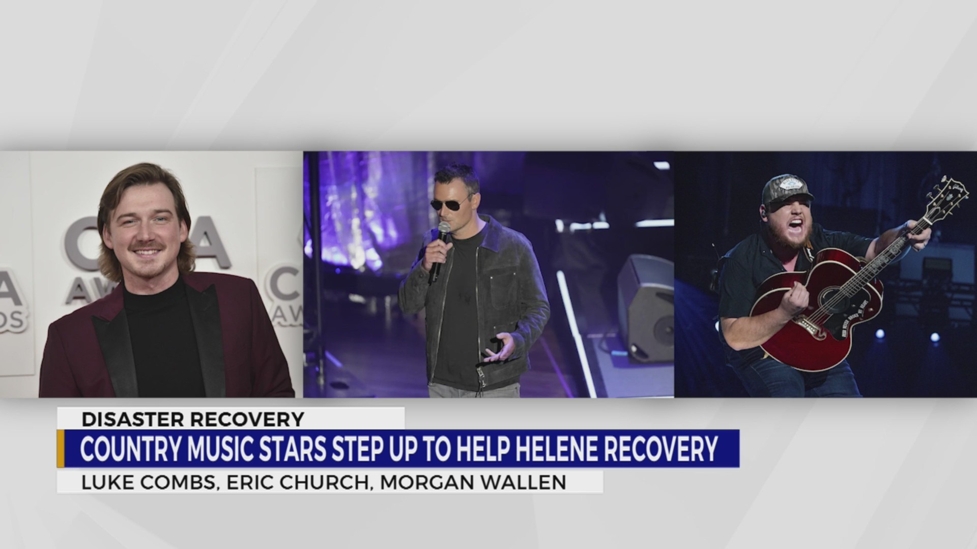 Country music stars step up to help Helene recovery – WKRN News 2