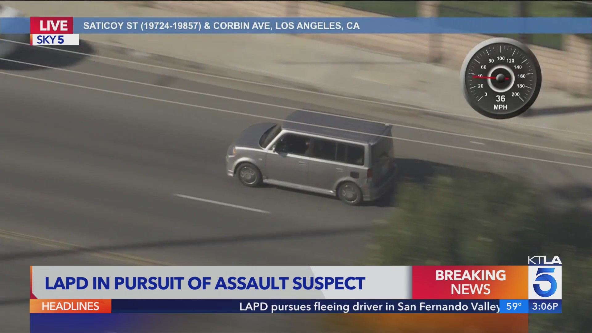 Driver surrenders to police after pursuit full of PIT maneuvers ...