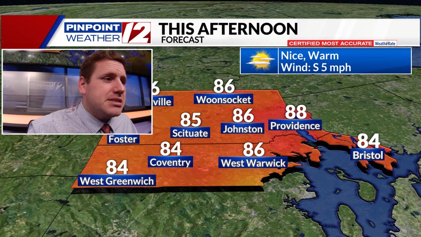 WPRI 12 Weather Now 7/27/24: Nice Weekend; Unsettled Early Next Week ...
