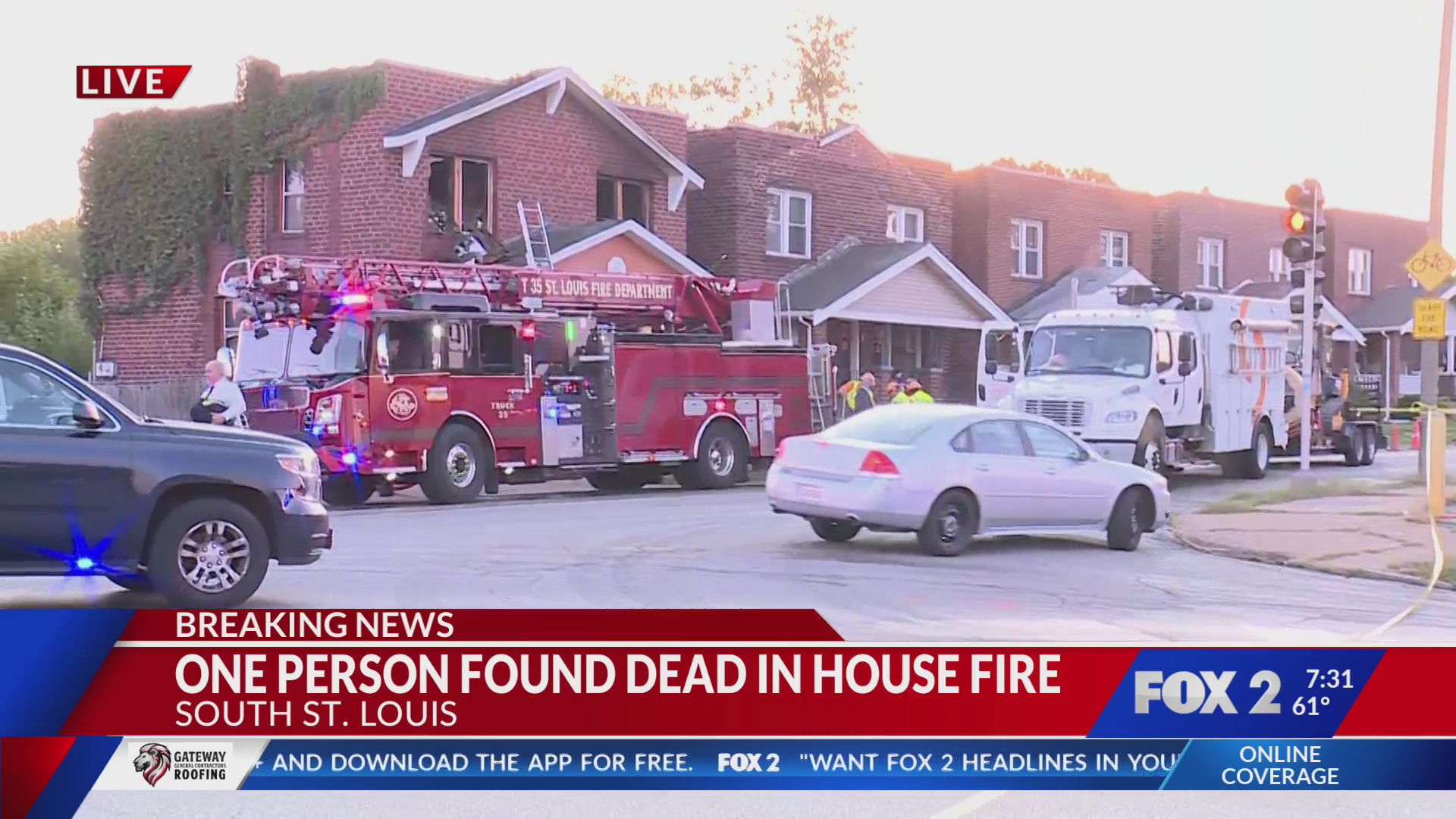 Man killed in house fire in south St. Louis – FOX 2