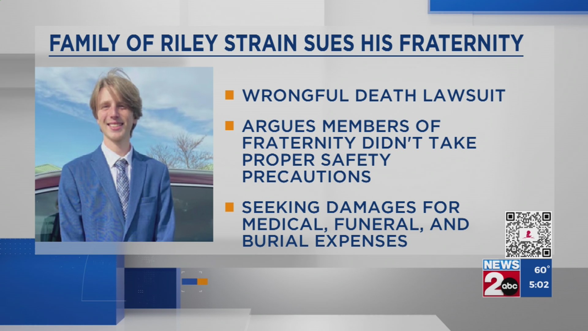 Family of Riley Strain sues his fraternity – WKRN News 2