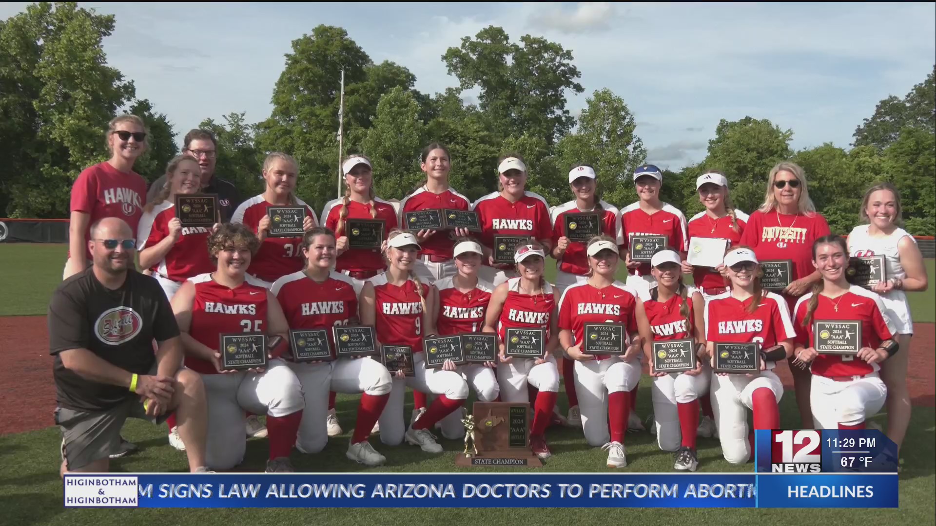 University High School wins Softball State Tournament