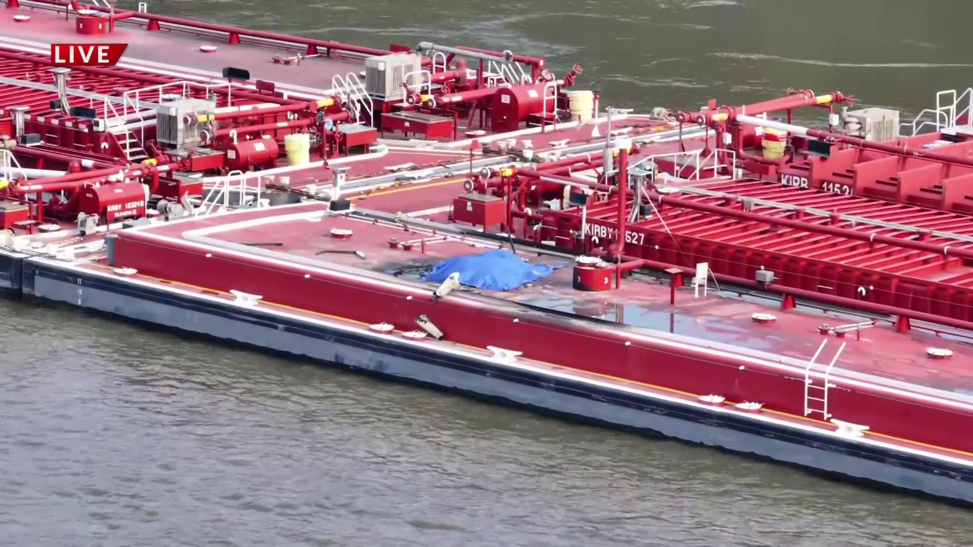 2 dead after helicopter crashes into Mississippi River barge north of ...