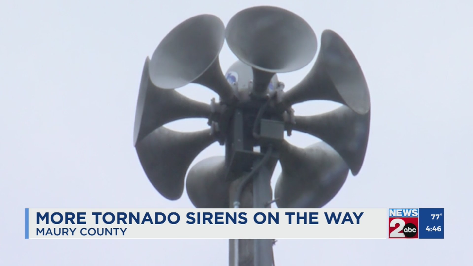More tornado sirens on the way to Maury County – WKRN News 2