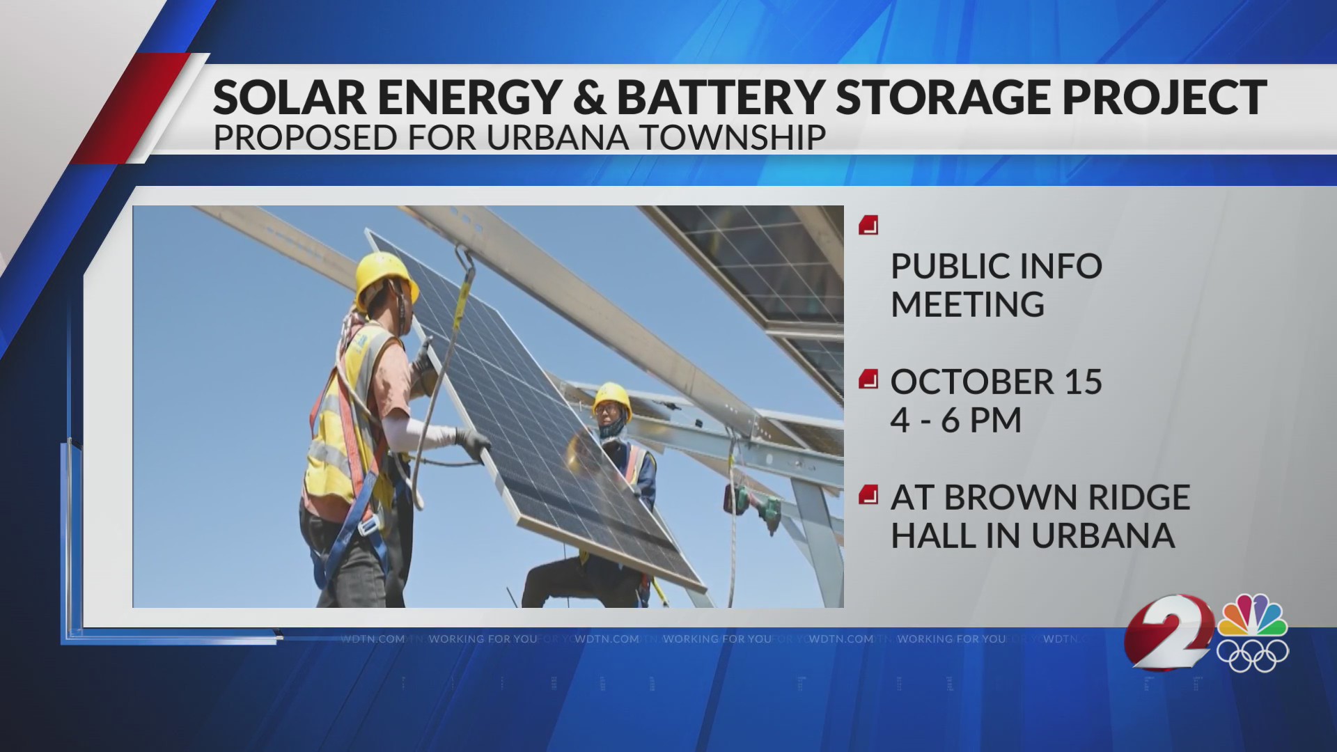 Solar energy & battery storage project proposed in Urbana Twp. – WDTN.com