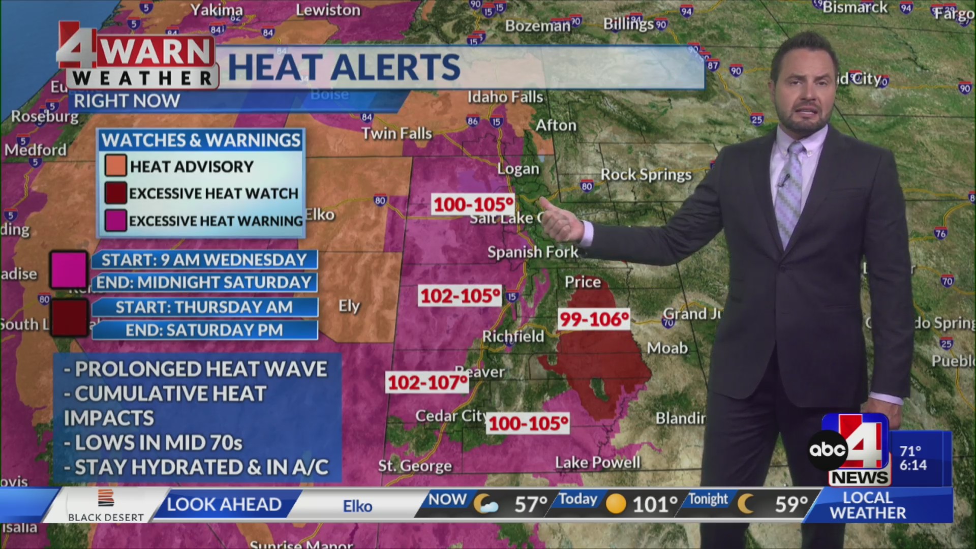 Dangerous heat builds in the Beehive State this week, heat warnings in ...