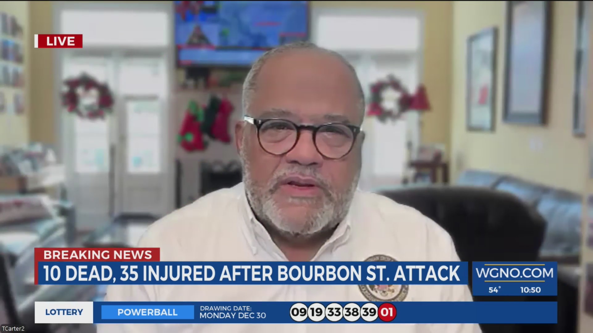 Congressman Troy Carter speaks on New Years mass casualty WGNO