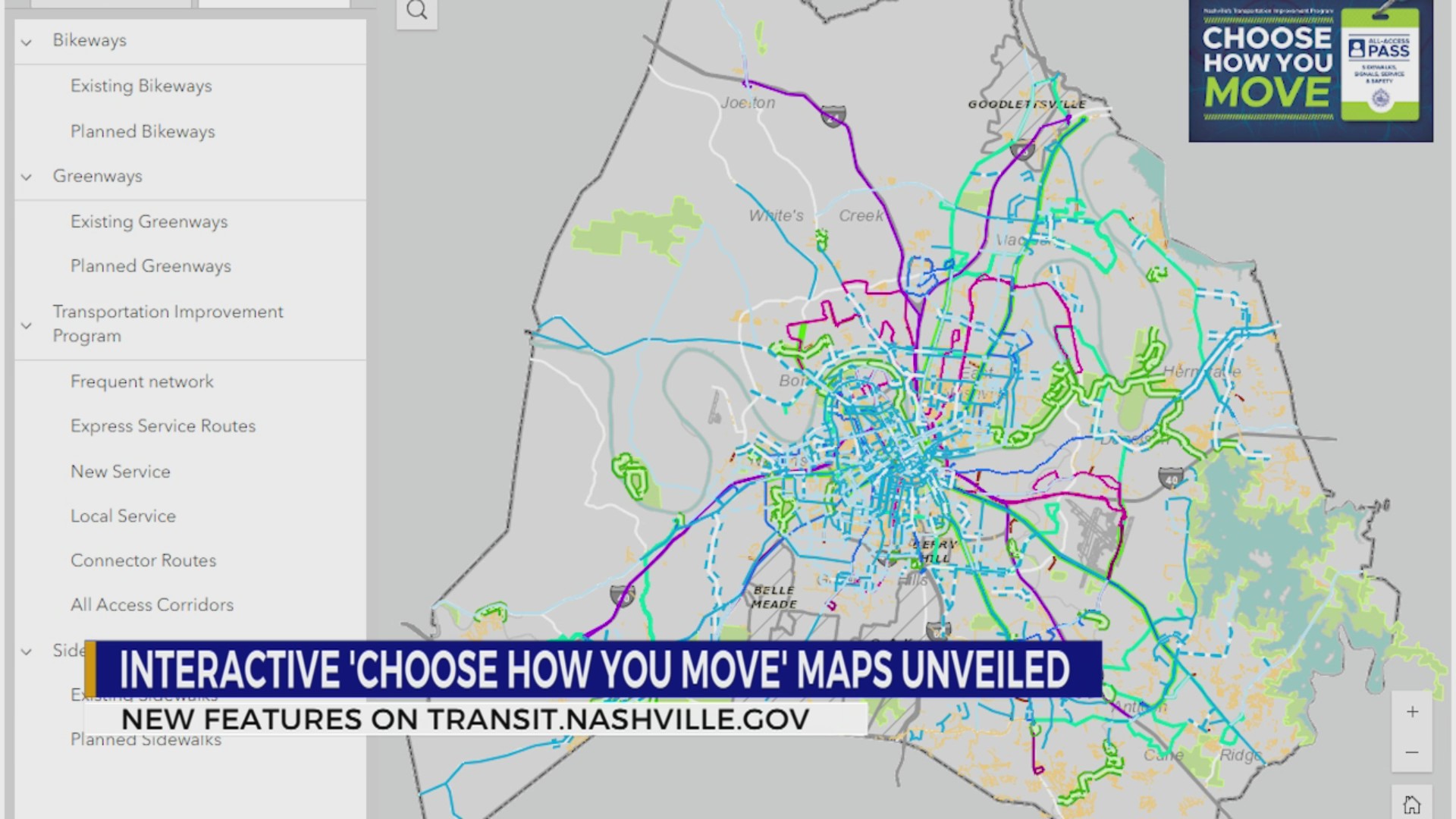 Interactive ‘choose how you move’ maps unveiled – WKRN News 2