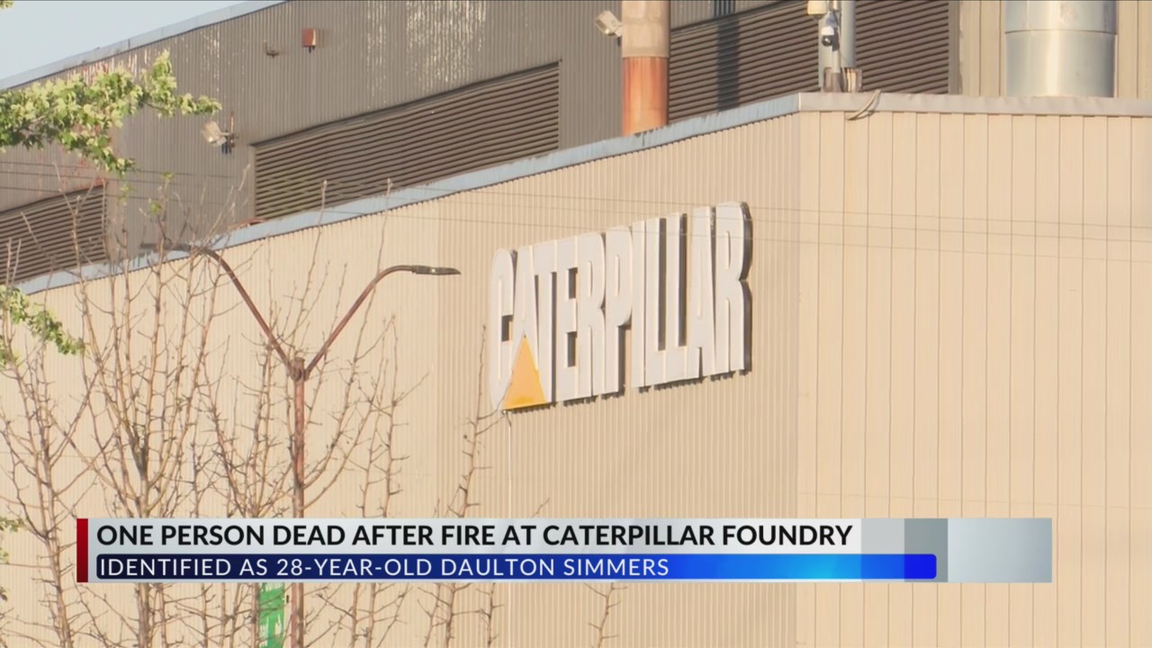 Coroner identifies man who died in Caterpillar Mapleton Foundry fire