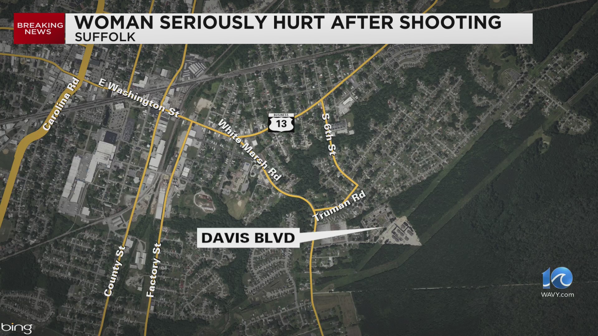 Police: Woman seriously hurt after shooting in Suffolk – WAVY.com