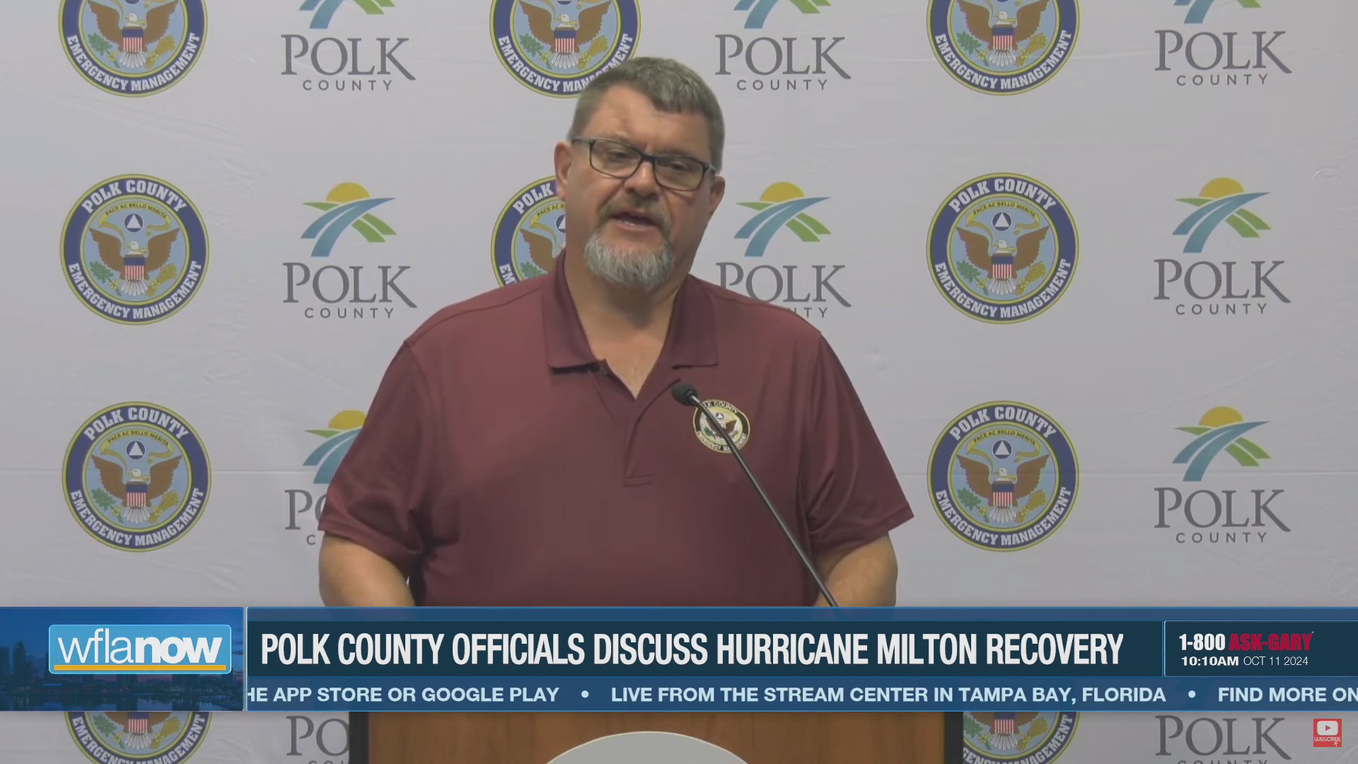 Polk County Emergency Management gives update on Milton cleanup, power