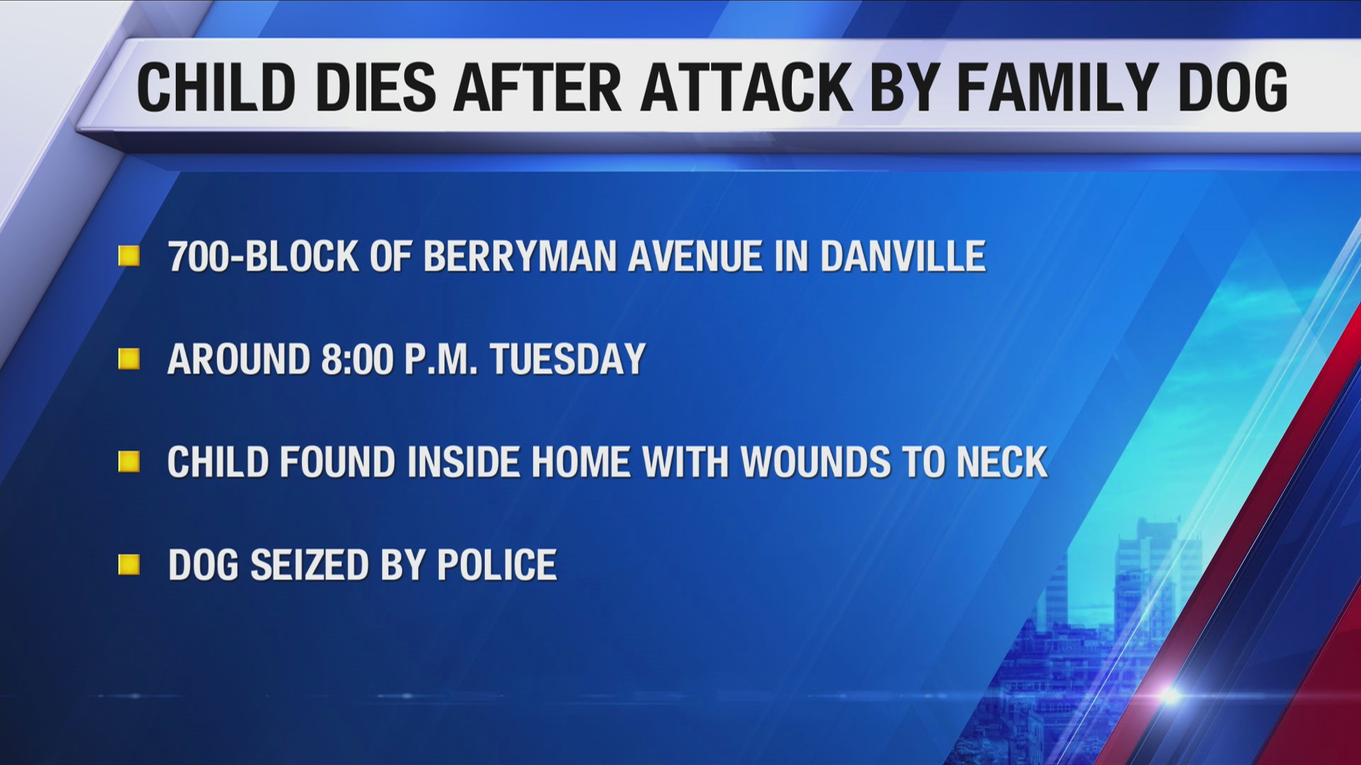 Danville child dies after dog attack – WFXRtv