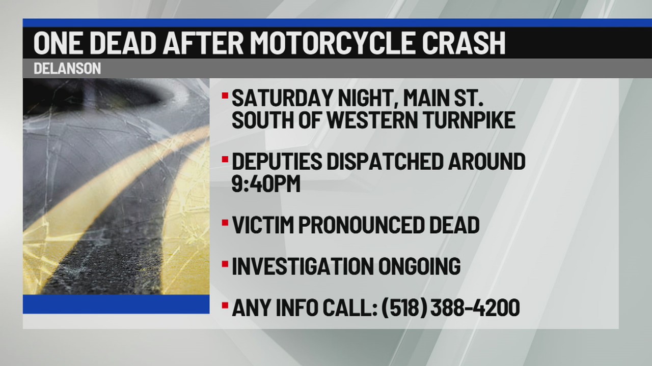 One dead after motorcycle accident in Delanson – NEWS10 ABC