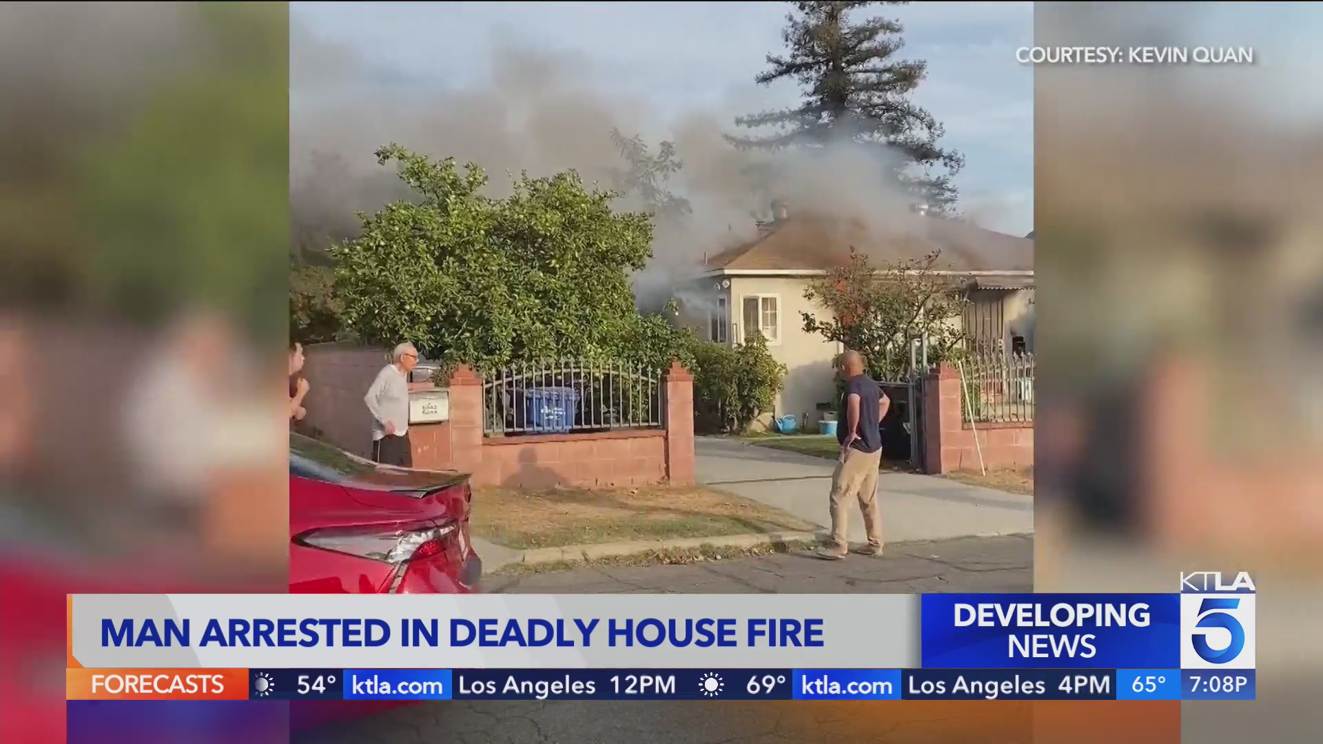 Man arrested in deadly Temple City house fire – KTLA