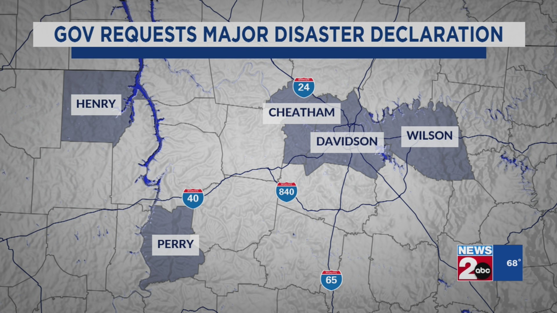 Gov. Bill Lee formally requests major disaster declaration – WKRN News 2