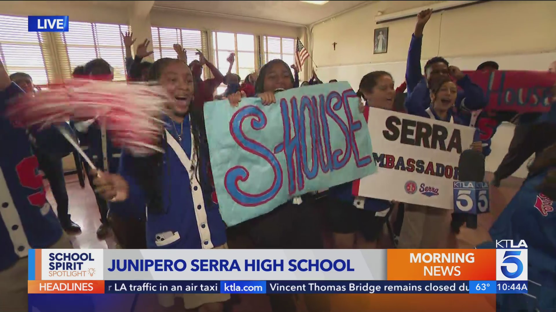School Spirit Spotlight Junipero Serra High School KTLA